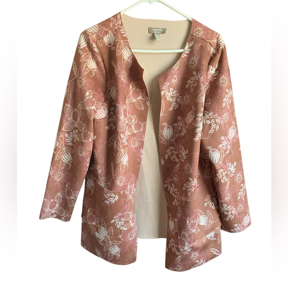 Elegant Floral Women's Floral Loose Fit Jacket